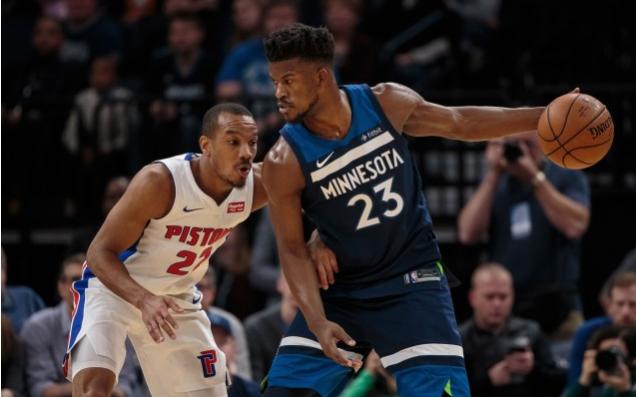  森林狼唐斯内外兼修，活塞格兰特对位完全处于下风